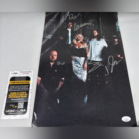 Dying Wish signed Poster JSA COA
